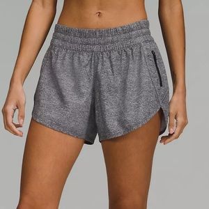 Lululemon Tracker Low-Rise Short 4" heather Lux Multi Black 20